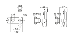 Гигиенический душ Roca Be-Fresh (5B9361C00) прогрессивный смеситель
