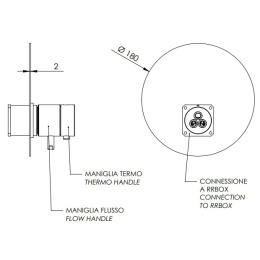 Remer MINIMAL THERMO NT30KBNPO Термостатический смеситель для душа - внешняя часть (никель шлифованн