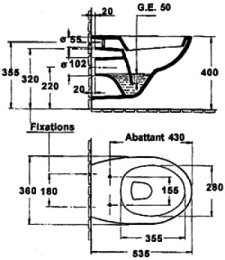 Фото Подвесной унитаз Jacob Delafon Patio E4187-00