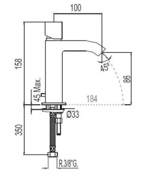 Фото Tres Cuadro 10710303 Смеситель для раковины
