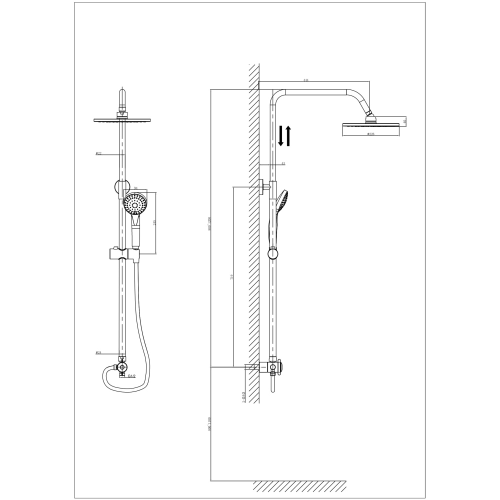 Душевой комплект RUSH Bella BL4535-116