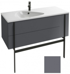 Тумба под раковину Jacob Delafon Nouvelle Vague 120 см, EB3036-G1F, цвет - насыщенный серый глянцевы