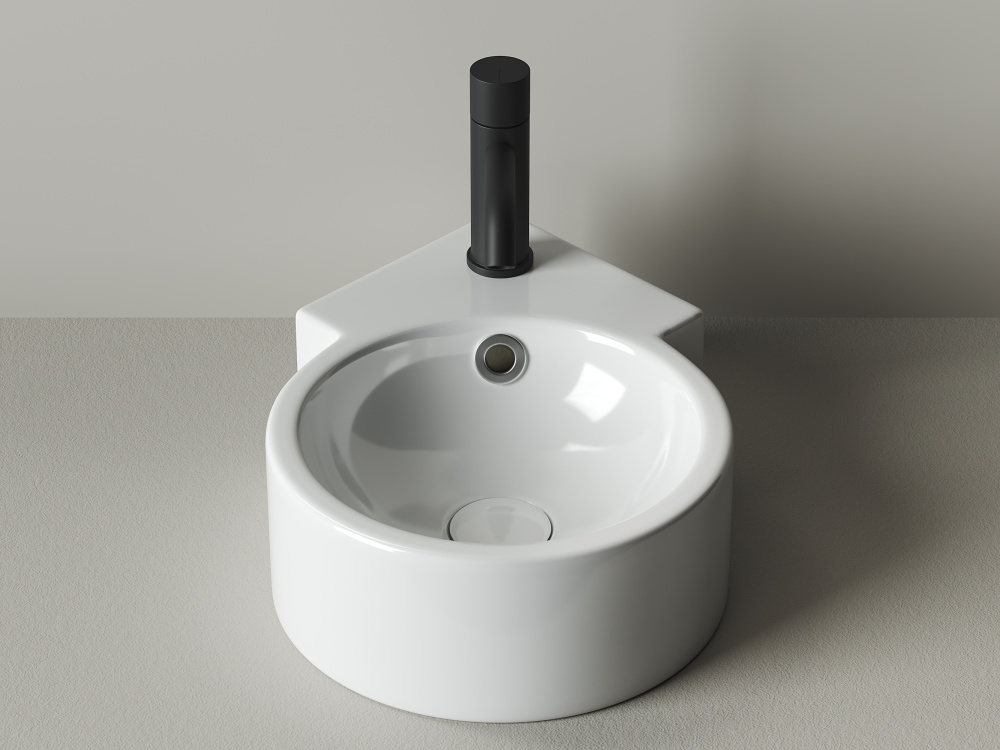 Фото Умывальник подвесной угловой Ceramica Nova Element CN5019