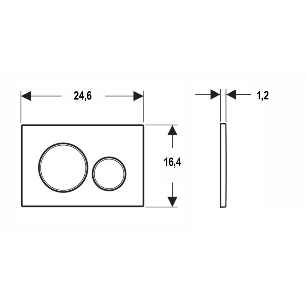 Кнопка смыва Geberit Sigma 20 (115.882.01.1) белый