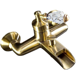 Смеситель для ванны Boheme Vogue Crystal (203-CRST) бронза