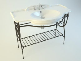 Фото Консоль под раковину Globo Paestum (PA072) Состаренный металл