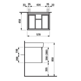 Фото Тумба под раковину Laufen Pro New 4830420954631 (4.8304.2.095.463.1)