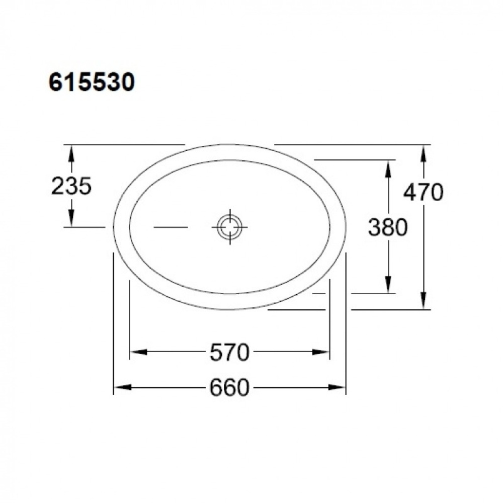 Раковина 6155 30 R1 Villeroy&Boch Loop Friends, 660*470 мм