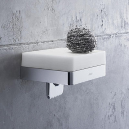 Дозатор для жидкого мыла с полочкой Axor Universal Accessories 42819000, хром