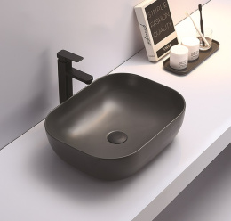 Раковина 50,5 см CeramaLux (78104MDH-2Серый) Прямоугольная