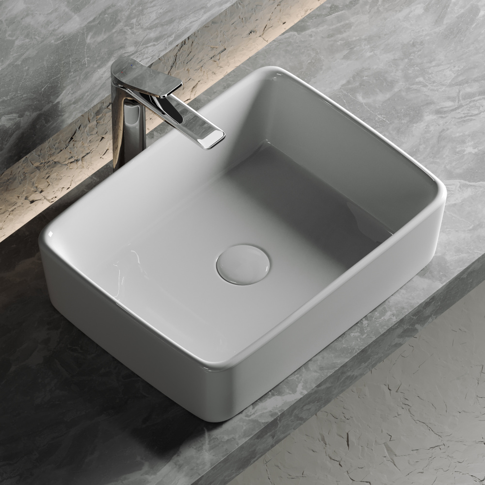 Накладная раковина Ceramicanova Element CN6037 прямоугольная 48 см