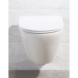 Инсталляция BelBagno с безободковым унитазом BelBagno Alpha BB300CHR, сиденье микролифт