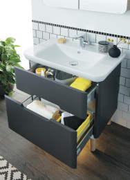 Тумба с раковиной Vitra Sento (60836) серый