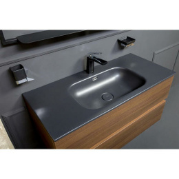 Armadi Art Vallessi 838-100-B Столешница моноблок Vallessi 100 антрацит глянец керамика