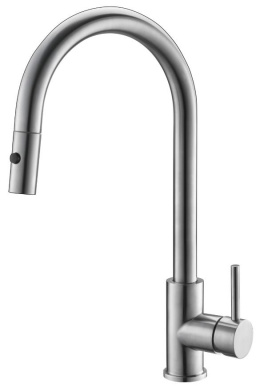Смеситель для кухонной мойки Belbagno BB-LAM31B-IN, с выдвижным изливом