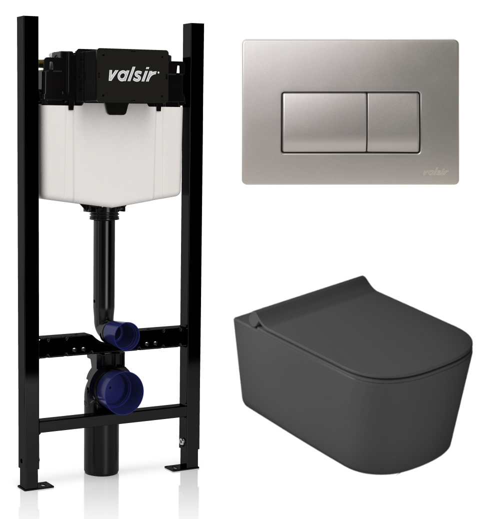 KIT VSCrM 5486NEMT Slim P1 Комплект инсталляции 4 в 1, WINNER S BLOCK VS0853202, унитаз MEG11PRO 548