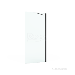 Душевое ограждение Roca Roca Capital Боковая часть 900X1950, прозрачное стекло, черный M4409016M
