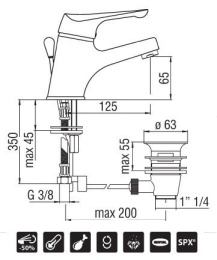 Nobili Skipper SK11118/1CR Смеситель для раковины (хром)