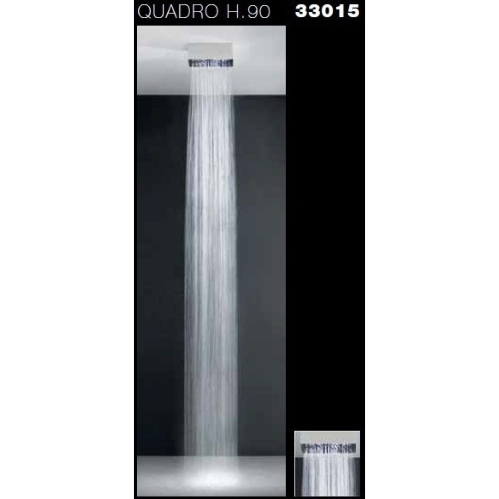 Верхний душ Gessi Segni Quadro (33015#238) сталь полированная