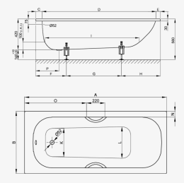 Фото Стальная ванна 170x80 Bette Form 2948-000 AD PLUS Белый