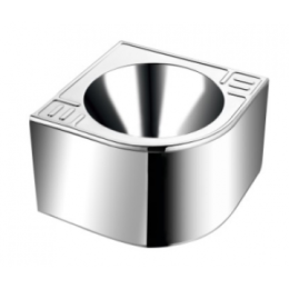 Фото Раковина угловая настенная из нержавеющей стали MOEFF MF-143