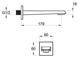 Фото Излив для ванны BelBagno Arlie ARL-BC-CRM
