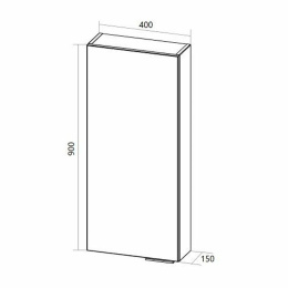 1Marka У92523 Пенал Gaula 40П 1д.White