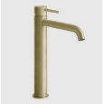 Смеситель для раковины Gessi 316 Flessa 54006#727, латунь брашированная/шлифованная PVD(Brushed Bras