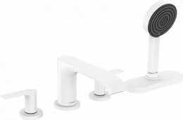 Фото Смеситель для ванны и душа Hansgrohe Vivenis (75444700) белый матовый