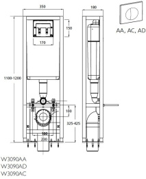 Фото Ideal Standard W3090AA Инсталляция для унитаза