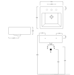 Фото Раковина накладная 50 см ArtCeram Fuori (TFL022 01 00) белый
