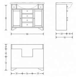 Eban Eleonora 105 белая FBSEL105