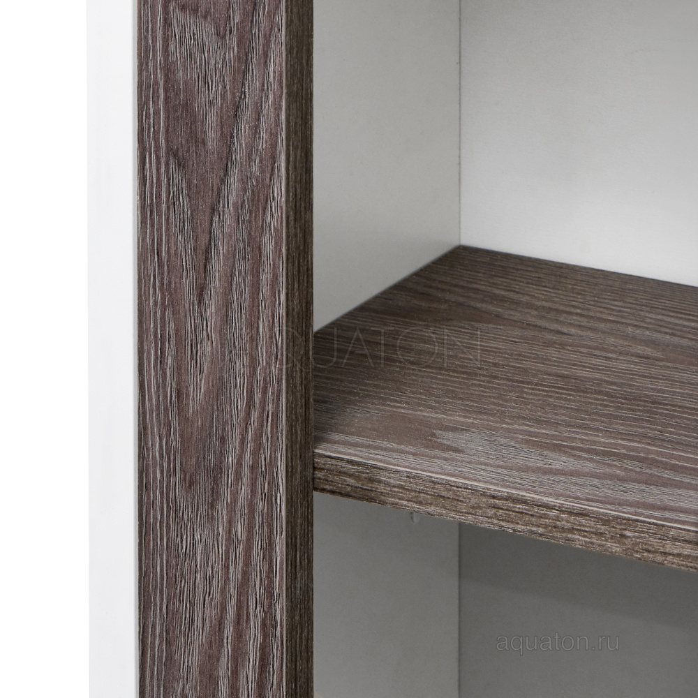 Шкаф - колонна Aquaton Рене белый, грецкий орех 1A222003NRC80