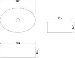 Раковина накладная см SantiLine (SL-1075)