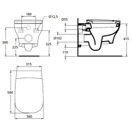 Ideal Standard Active T319501 Подвесной унитаз