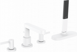 Смеситель для ванны и душа Hansgrohe Finoris (76444700) белый матовый