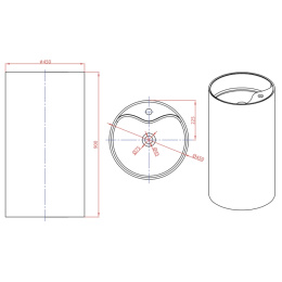 Фото Раковина напольная MonteBianco Pisa Rubinetto 11234