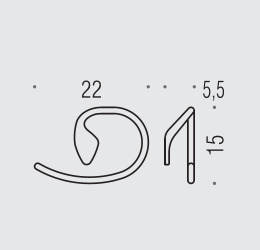 Полотенцедержатель кольцо Colombo Khala B1831.000, хром