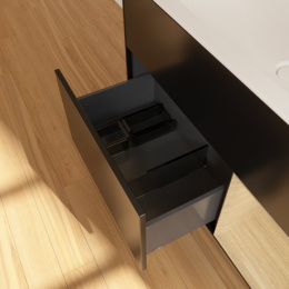 Villeroy Boch Finion F040PCPH Тумба под раковину 996х498 мм (oak veneer/glossy black)