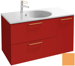 Тумба под раковину Jacob Delafon Odeon Rive Gauche 90 см, EB2543-RX-G1N, цвет императорский жёлтый г