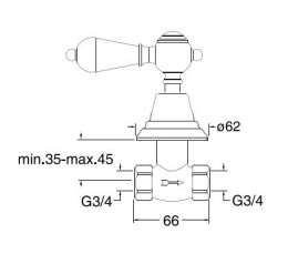 Cristina CANOVA KRISTAL CK62151 Запорный вентиль