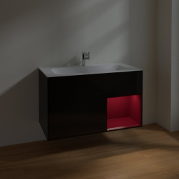 Villeroy Boch Finion F040HBPH Тумба под раковину 996х498 мм (peony matt/glossy black)
