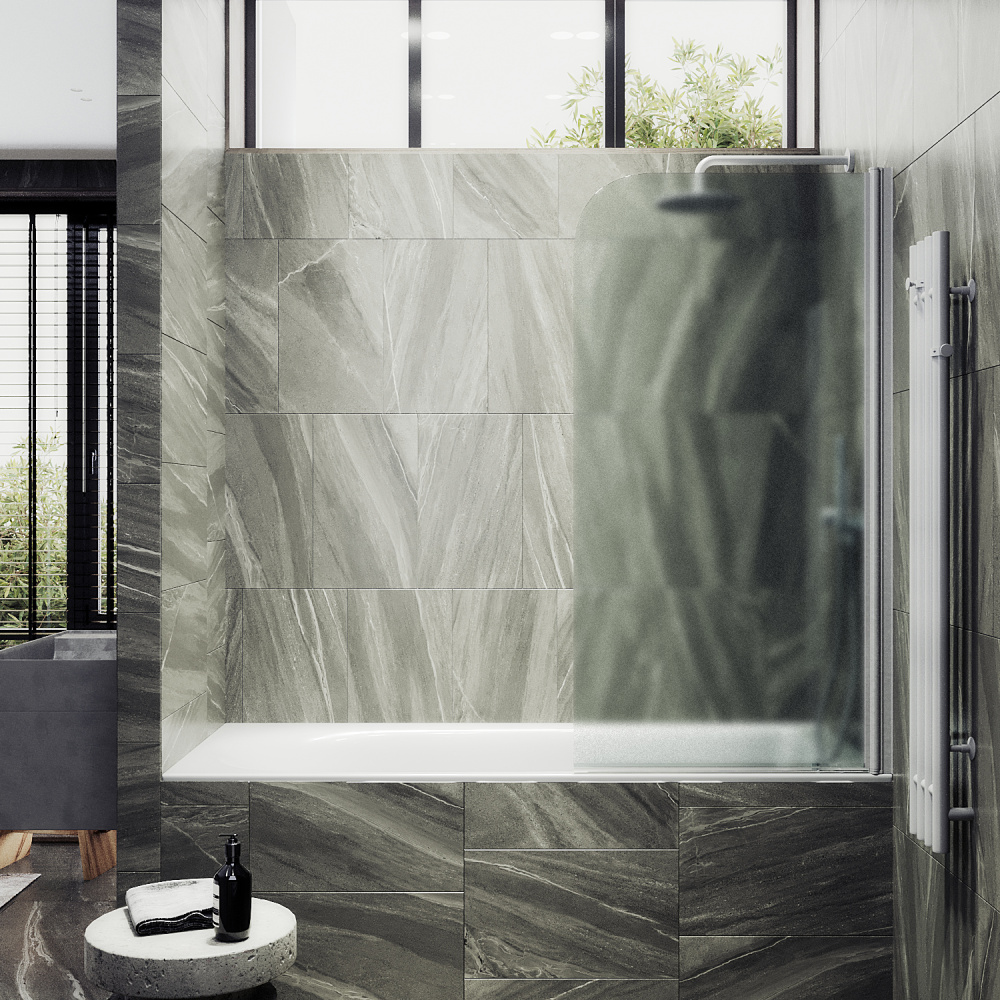 Шторка на ванну Maybah Glass MGV-605-1 поворотная на монопетле