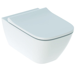 Инсталляция Geberit с безободковым унитазом Geberit Smyle Square 500.683.01.1 Rimfree, сиденье микро