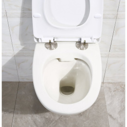 Инсталляция BelBagno с безободковым унитазом BelBagno Alpha BB300CHR, сиденье микролифт