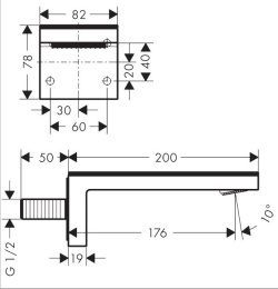 Фото Излив для ванны Axor MyEdition 47412000