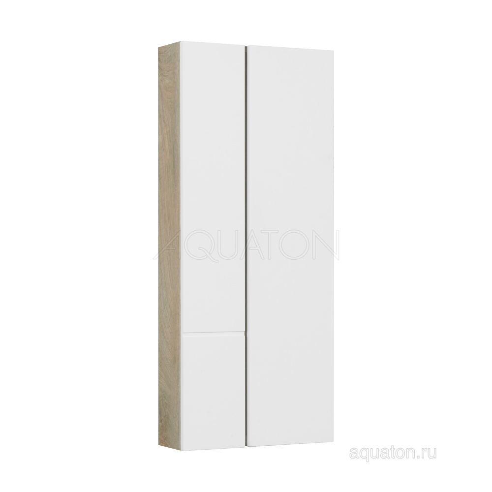 Шкаф Aquaton Мишель 43 1A244203MIX40, белый софт/дуб эндгрейн