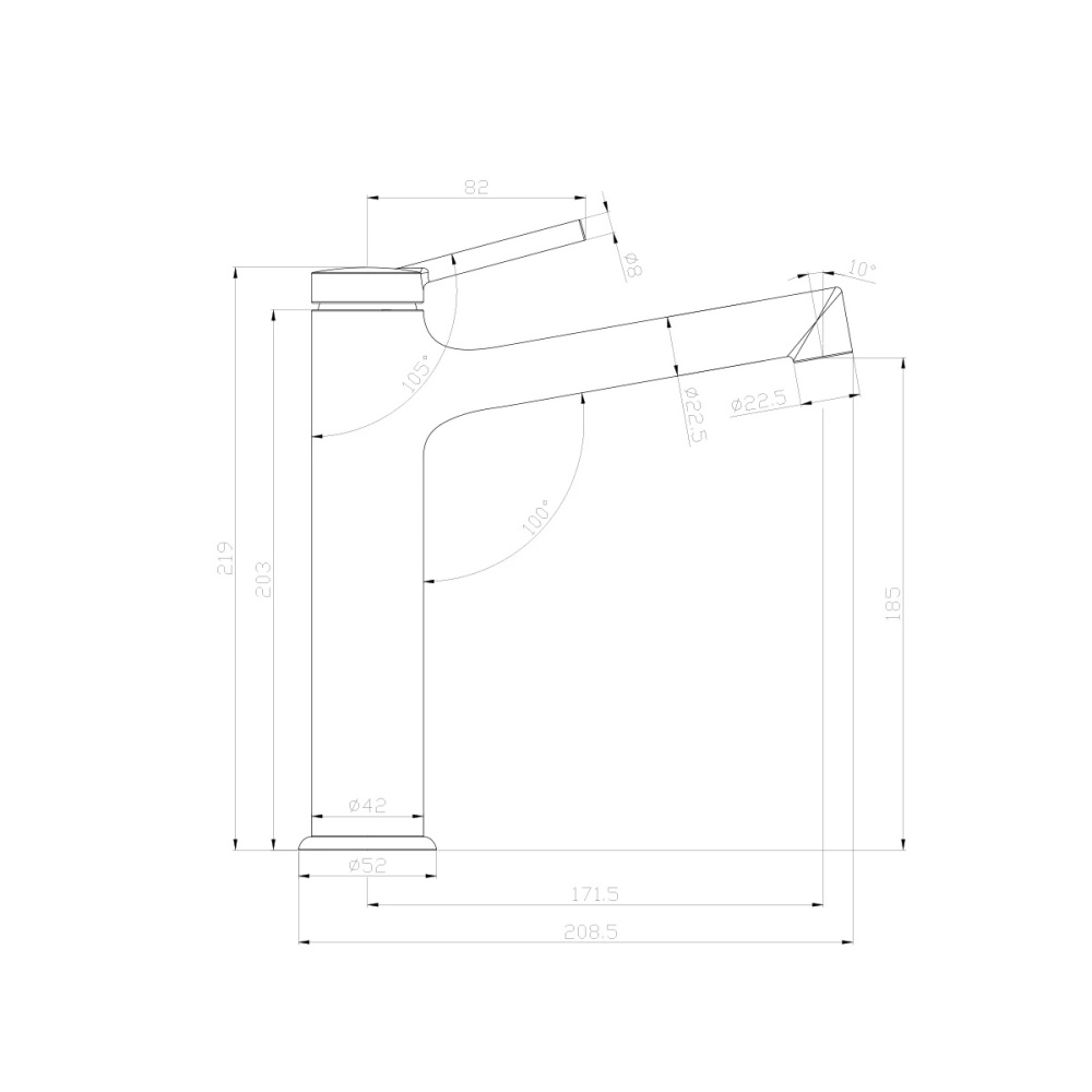 Смеситель для раковины Lemark Minima (LM3837C) хром