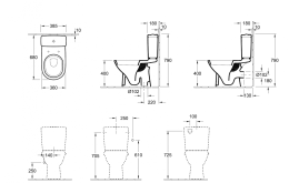 Напольный унитаз Villeroy&Boch O.novo 5661 1001