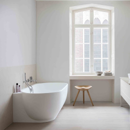Ванна из минерального литья 185х95 см Duravit Luv 700431000000000, белый